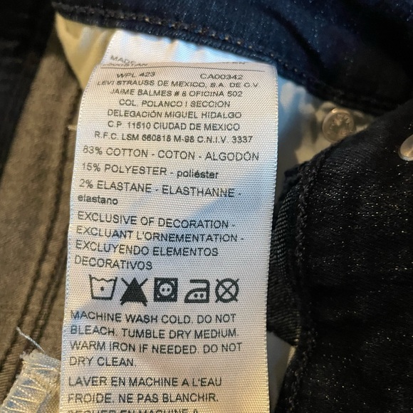 NWOT LEVI’S Signature Mid Rise Boot Cut blue Jean size 12M perfect condition - Picture 8 of 8